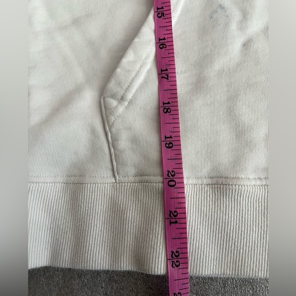 [S]Supreme Comme Des Garcons Split White Hoodie with Black Logo - Picture 9 of 11